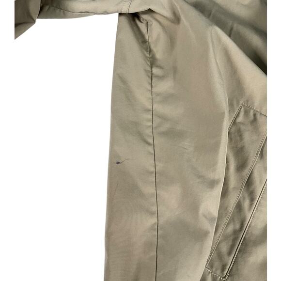 L.L. Bean Women’s Large Camel Hooded Trench Coat Lightweight Full Zip Outdoor - Picture 14 of 14